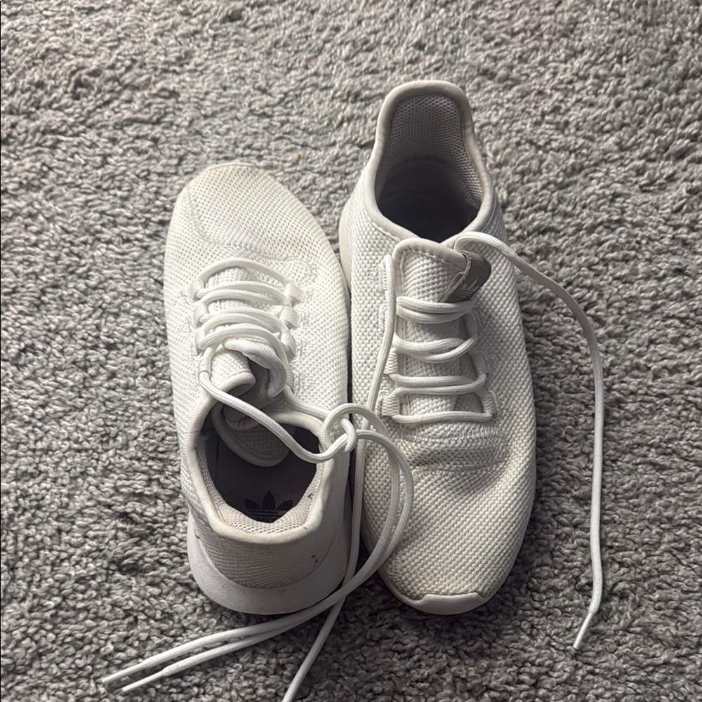 White Adidas Tubular